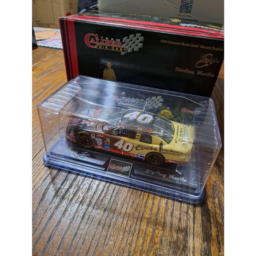 Vintage 99 Team Caliber Sterling Marlin John Wayne Institute Die Cast Nascar